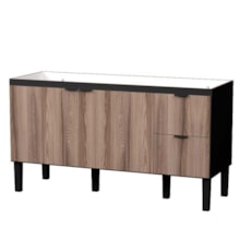 Gabinete Cozinha 1,50m Madeira Colibri Preto/Tamarindo - COZIMAX Gabinete Cozinha 1,50m Madeira Colibri Preto/Tamarindo - COZIMAX