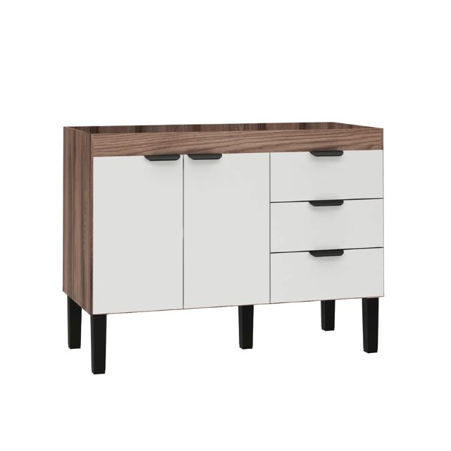 Gabinete Cozinha 150cm Madeira Flamingo Tamarindo/Branco - COZIMAX