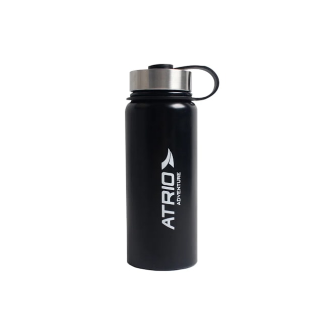 Garrafa térmica adventure 600ml Atrio - ES315 Preto