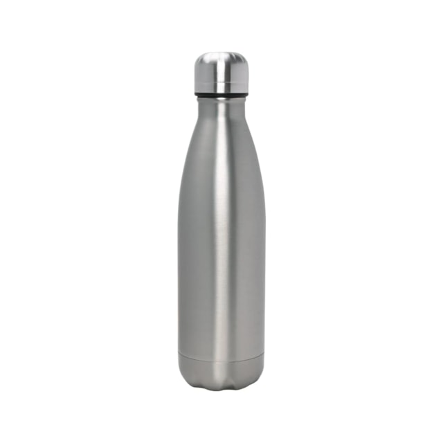 Garrafa Térmica de Parede Dupla 500ml Mimo Style Prata