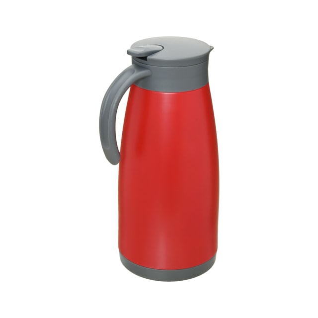 Garrafa Térmica Parede Dupla Aço Inox 1,5L Mimo Style Vermelho