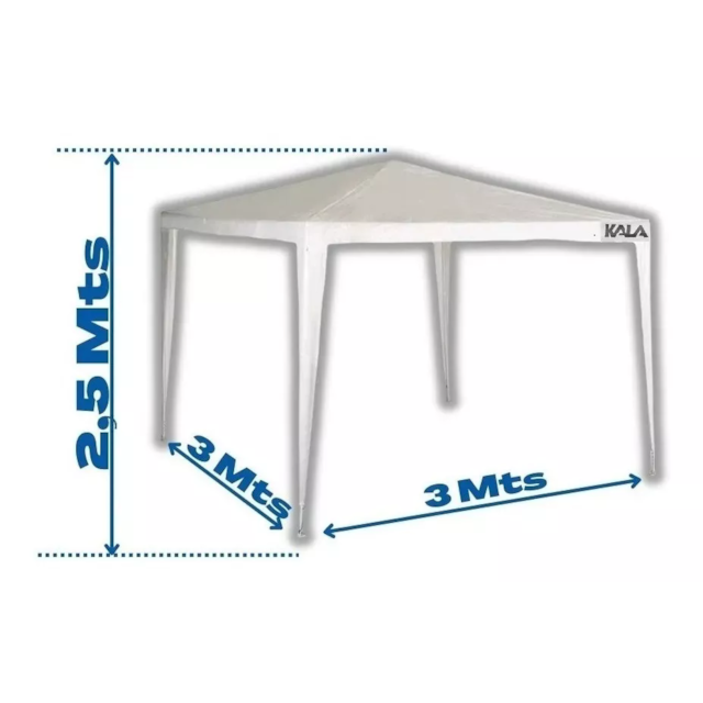 Gazebo 3x3m Branco - KALA