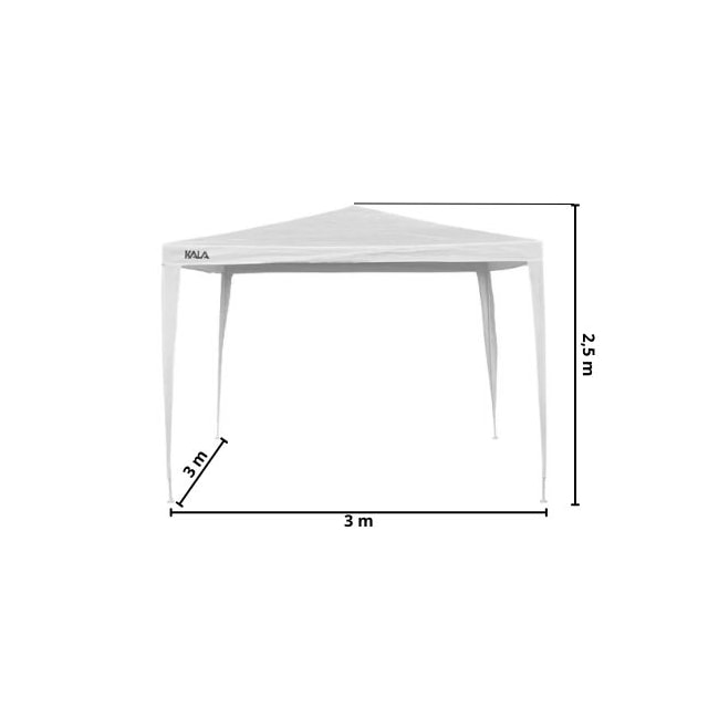 Gazebo 3x3m Branco - KALA Gazebo 3x3m Branco - KALA