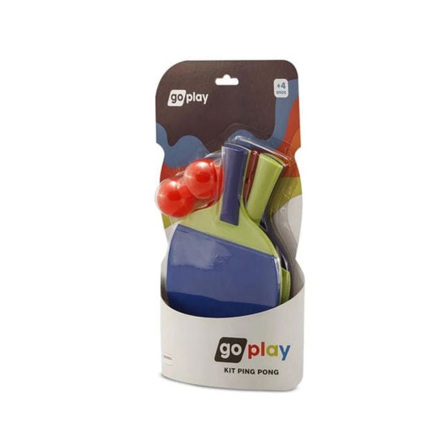 Go play kit ping pong com 2 raquetes e bolinha - BR950