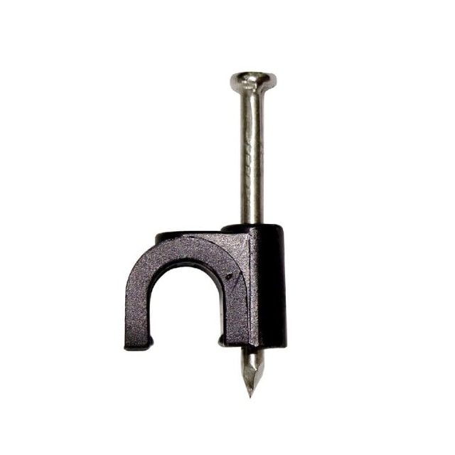 Grampo para Cabo Coaxial 8mm Prata - Japi Grampo para Cabo Coaxial 8mm Prata - Japi