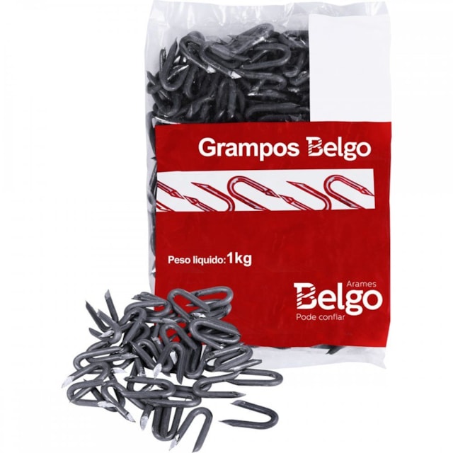 Grampo Polido para Cerca 12 x 7/8" - Belgo