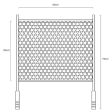 Grelha Moeda para Churrasqueira 60x40cm - COMPREL