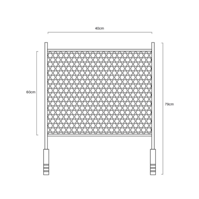 Grelha Moeda para Churrasqueira 60x40cm - COMPREL