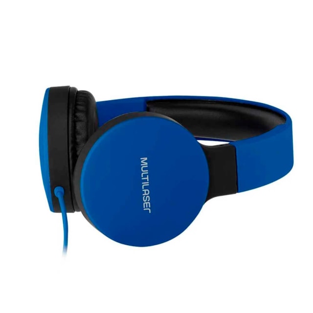 Headphone Dobrável New Fun P2 Multilaser Azul - PH272