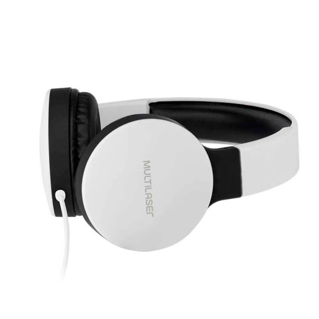 Headphone Dobrável New Fun P2 Multilaser Branco - PH269 Headphone Dobrável New Fun P2 Multilaser Branco - PH269