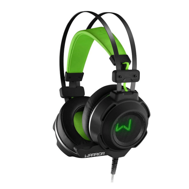 Headset Gamer Warrior Straton, LED Branco, Drivers 50mm - PH305