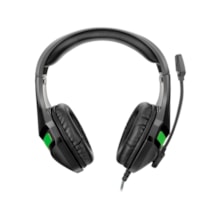 Headset gamer Warrior Harve, drivers 40mm, preto e verde - PH298 Headset gamer Warrior Harve, drivers 40mm, preto e verde - PH298