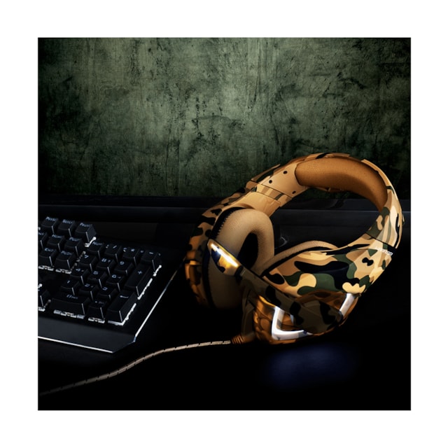 Headset Gamer Warrior Straton, LED Branco, Drivers 50mm - PH305