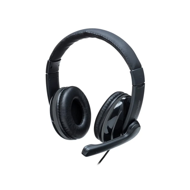 Headset Multilaser Pro, P2, Preto/Cinza, com Adaptador P3 - PH316