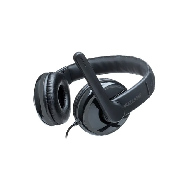 Headset Multilaser Pro, P2, Preto/Cinza, com Adaptador P3 - PH316