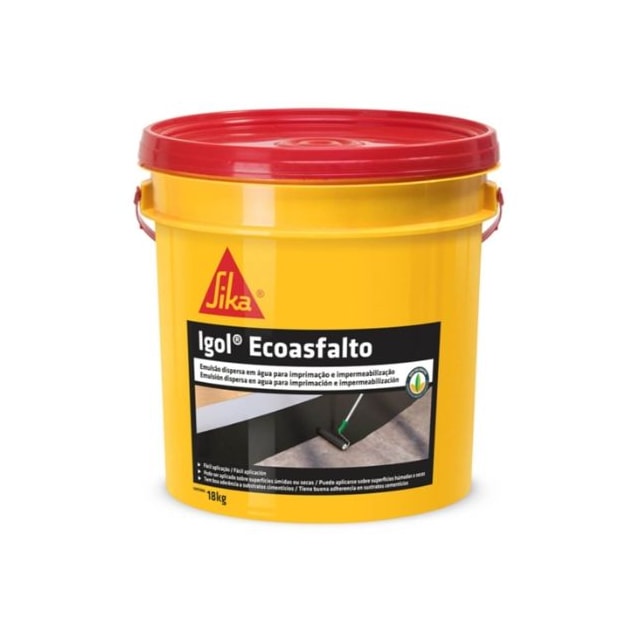 Impermeabilizante Igol Ecoasfalto 18L - SIKA Impermeabilizante Igol Ecoasfalto 18L - SIKA