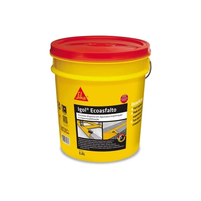 Impermeabilizante Igol Ecoasfalto 3,6L - SIKA Impermeabilizante Igol Ecoasfalto 3,6L - SIKA