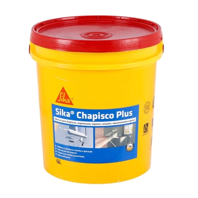 Impermeabilizante para Argamassa Sika Chapisco Plus 18L - Sika 