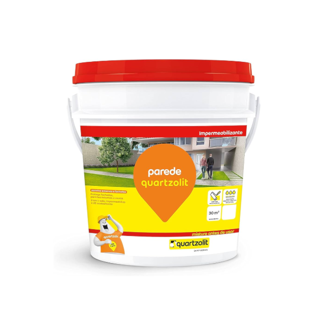 Impermeabilizante Parede 3,6Kg - QUARTZOLIT Impermeabilizante Parede 3,6Kg - QUARTZOLIT