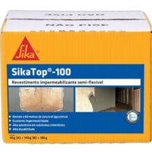 Impermeabilizante Sika Top 100 Cinza 18kg - Sika 