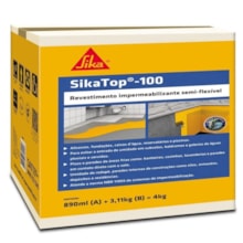 Impermeabilizante Sikatop 100 4kg - Sika  Impermeabilizante Sikatop 100 4kg - Sika