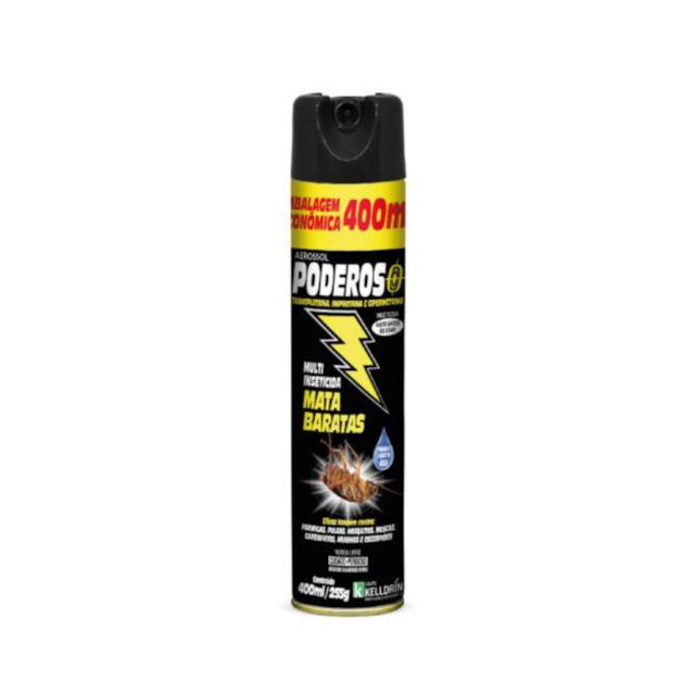 Inseticida Aerosol Poderoso Mata Baratas 400ML - KELLDRIN