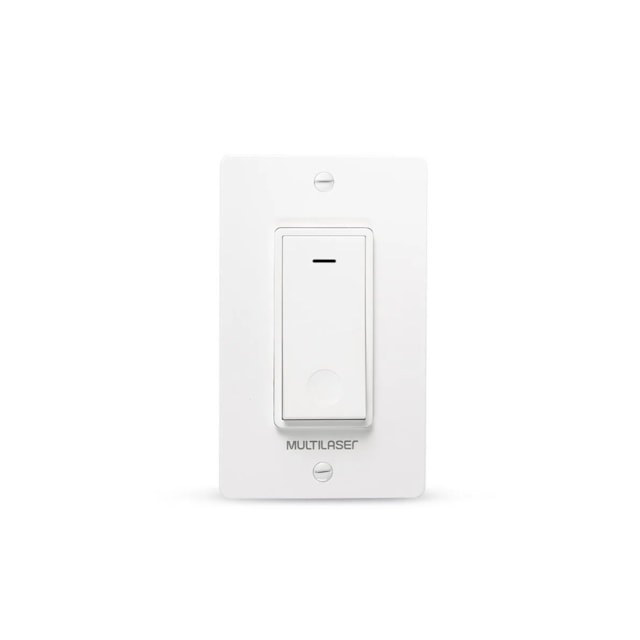 Interruptor Inteligente 1 Tecla Wi-Fi - Multilaser Liv - SE235 Interruptor Inteligente 1 Tecla Wi-Fi - Multilaser Liv - SE235