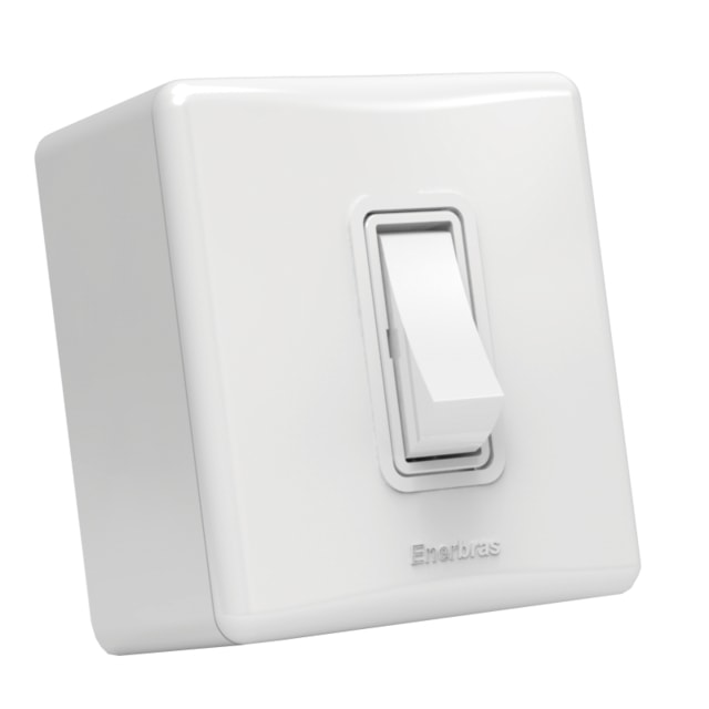Interruptor Simples para Sobrepor - Enerbras Interruptor Simples para Sobrepor - Enerbras