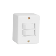 Interruptor Sistema X 2 Teclas Simples Branco - ILUMI