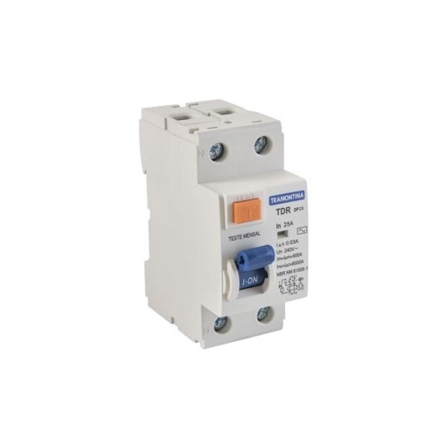 Interruptor TDR 2P 25A 30MA 6KA - TRAMONTINA Interruptor TDR 2P 25A 30MA 6KA - TRAMONTINA
