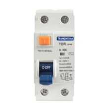 Interruptor TDR 2P 40A 30MA 6KA - TRAMONTINA Interruptor TDR 2P 40A 30MA 6KA - TRAMONTINA