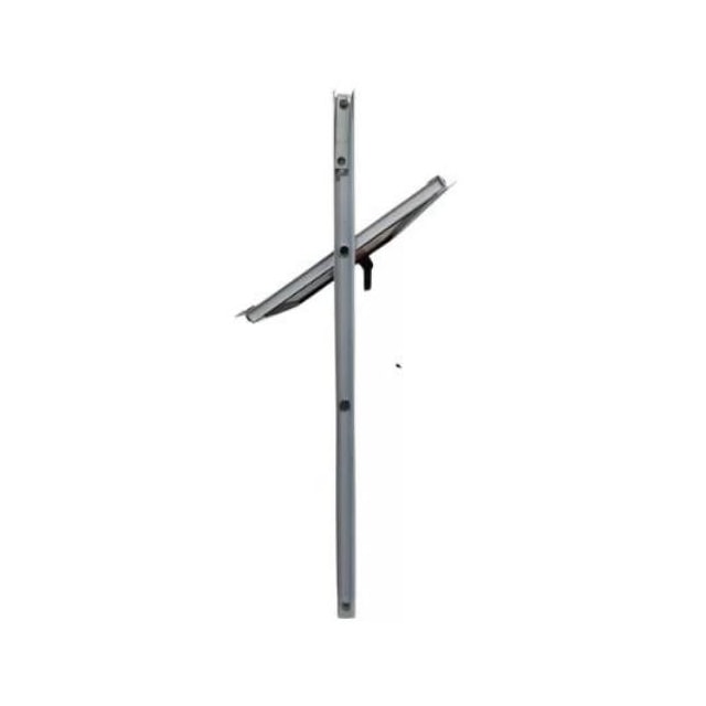 Janela Basculante Alumínio Branco 2 Folhas VD Canelado 40x40cm - QUALITY