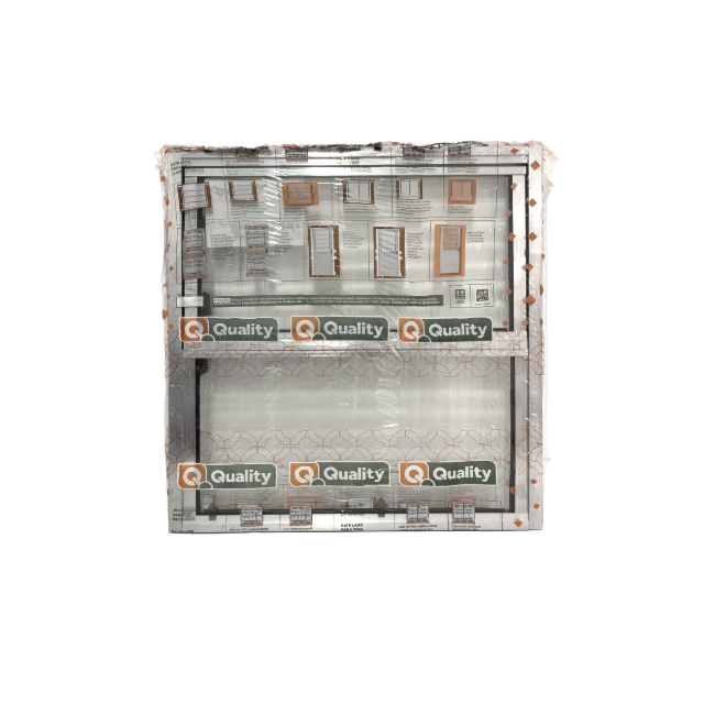 Janela Basculante Alumínio Natural 2 Folhas VD Canelado 40x40cm - QUALITY