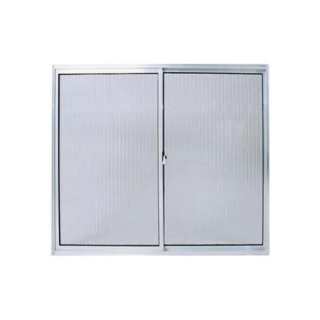 Janela de Correr 0,80 X 0,80m Alumínio Natural S/ Grade Vd Canelado - Quality Janela de Correr 0,80 X 0,80m Alumínio Natural S/ Grade Vd Canelado - Quality