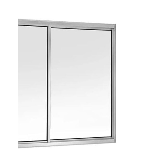 Janela de Correr 1,00 x 1,00 Alumínio Branco Vd Canelado - Quality