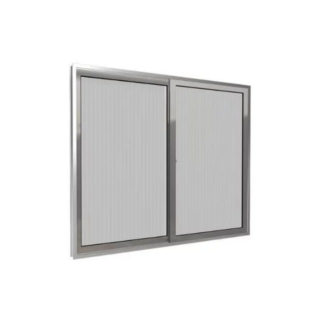 Janela de Correr 1,50 X 1,00m Alumínio Natural Vd Canelado - QUALITY Janela de Correr 1,50 X 1,00m Alumínio Natural Vd Canelado - QUALITY