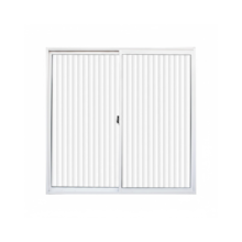 Janela de Correr Alumínio Branco 2 Folhas Vidro Canelado 1,20 x 1,00m - QUALITY