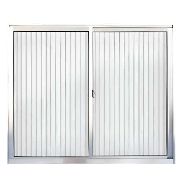Janela de Correr Aluminio Branco Vd Canelado 0,80 x 0,80m - QUALITY