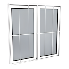 Janela de Correr Alumínio Natural Vd Liso 2 Folhas 80 x 80cm - QUALITY