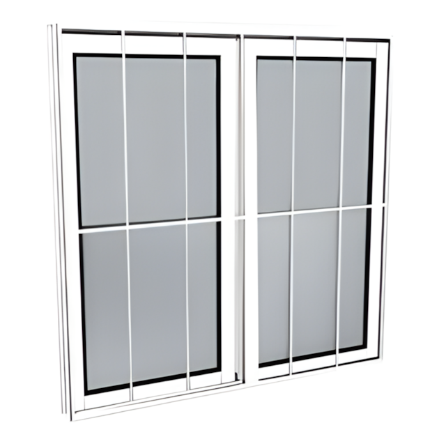 Janela de Correr Alumínio Natural Vd Liso 2 Folhas 80 x 80cm - QUALITY