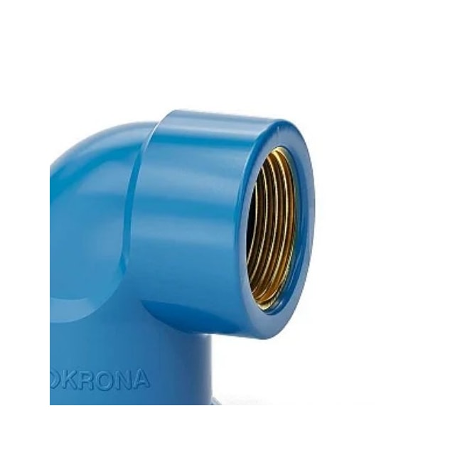 Joelho de 90° L/R 20mm x 1/2" com Bucha Latão - Krona
