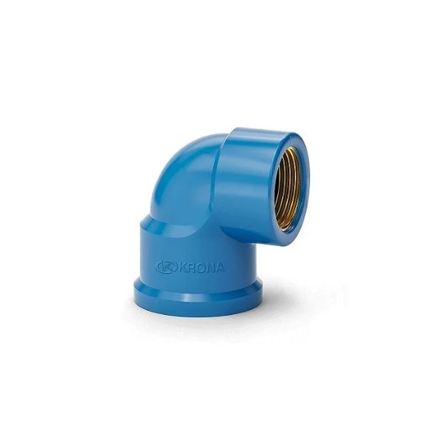 Joelho de 90° L/R 20mm x 1/2" com Bucha Latão - Krona