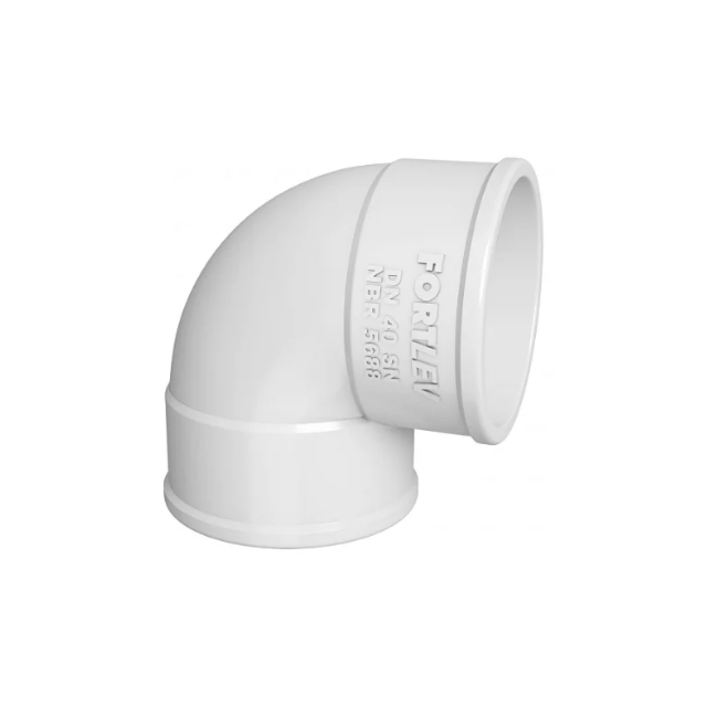 Joelho de Esgoto 90º PVC 40mm - FORTLEV