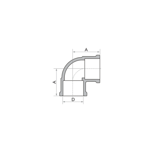 Joelho de PVC Soldável 90° 32mm - FORTLEV Joelho de PVC Soldável 90° 32mm - FORTLEV