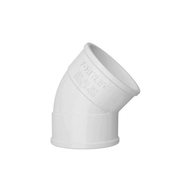 Joelho para Esgoto PVC 45° 40mm - FORTLEV