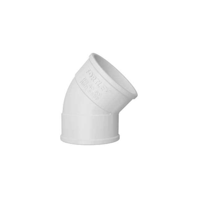 Joelho PVC 45° para Esgoto 70mm - FORTLEV Joelho PVC 45° para Esgoto 70mm - FORTLEV