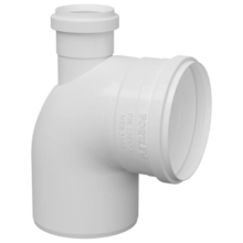 Joelho PVC de Esgpto 90° 100x50mm c/ Visita - FORTLEV