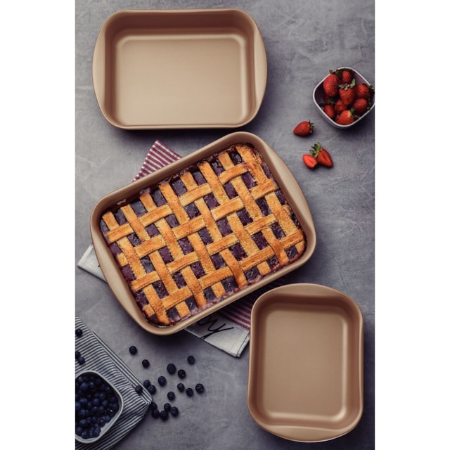 Jogo de Assadeiras Tramontina Brasil em Alumínio 3 Peças Vermelho Jogo de Assadeiras Tramontina Brasil em Alumínio 3 Peças Vermelho