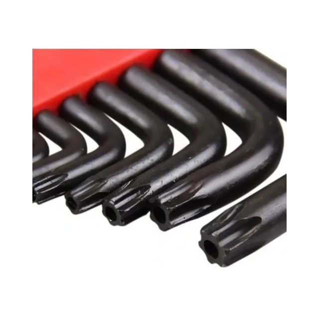 Jogo de Chave Torx Longa 10 Peças T9 a T50 - WORKER Jogo de Chave Torx Longa 10 Peças T9 a T50 - WORKER