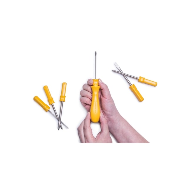 Jogo de Chaves de Fenda com Pontas Intercambiáveis 6 Peças - TRAMONTINA Jogo de Chaves de Fenda com Pontas Intercambiáveis 6 Peças - TRAMONTINA